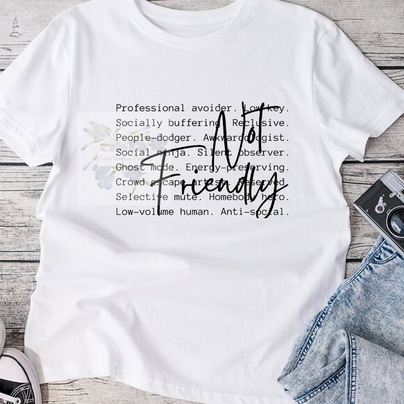 Not Friendly Graphic Tee Shirt - Picture 1 of 1